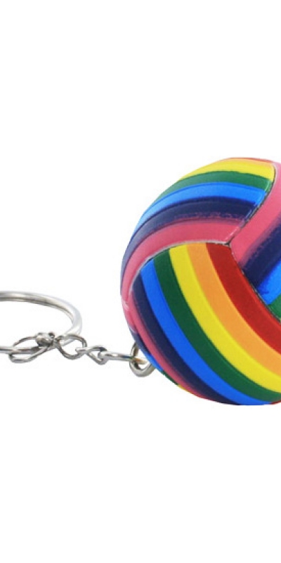 LLAVERO BALÓN CON BANDERA LGBT Chaveiro decorativo com design lgbt, acessório funcional.