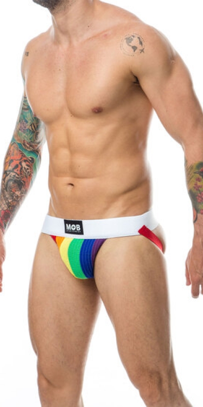 MOB PRIDE CLASSIC JOCK Tanga masculina com bandeira do orgulho