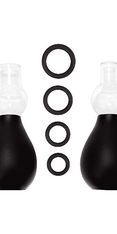 OUCH!  NIPPLE PUMP Kit açúcar mamilos ai! conjunto eretor de bicos preto