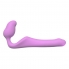 Queens s vibrador strap-on strapless tamanho s silicone rosa