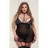 Conjunto lingerie sexy: mini vestido e tanga.