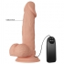 Dildo realista com vibração de 18 cm.