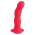 Dildo bouncer vermelho de silicone médico seguro