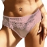 Conjunto de calcinhas de renda rosa sexy.