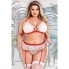 Conjunto call enfermeira 3 peças - branco vermelho