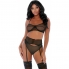 Conjunto de lingerie compare e contraste preto