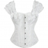 Corset branco com detalhes elegantes e únicos