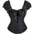 Corset preto de alta qualidade, tamanho s.