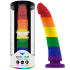 Dildo de silicone com design exclusivo e colorido