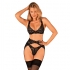 Conjunto de lingerie feminina, sutil e elegante.