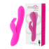 Vibrador duplo de silicone com várias funções