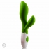 Vibrador rabbit elegante em verde e branco