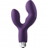 Vibrador duplo com 10 funções, silicone roxo