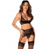 Um conjunto de lingerie sensual e ajustável.