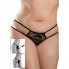 Crotchless pleasurepearl xl-2xl - preto