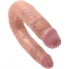 King cock dildo dupla penetração 13,9 cm natural