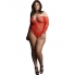 Bodysuit le desir wonder rhinestone - vermelho