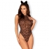 Teddy leopardo tiara orelhas lingerie sensual.