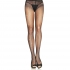 Collants pretas com detalhes brilhantes para mulher.