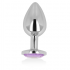 Plug anal pesado con cristal decorativo brillanteplug anal pesado com cristal decorativo