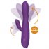 Vibrador duplo de silicone para o clitóris.