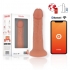 Dildo de silicone vibratório, controlável por aplicativo.