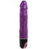 Vibrador rosa multivelocidade, suave, texturizado, plástico.