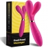 Y-wand masajeador & vibrador cabeza doble fucsia